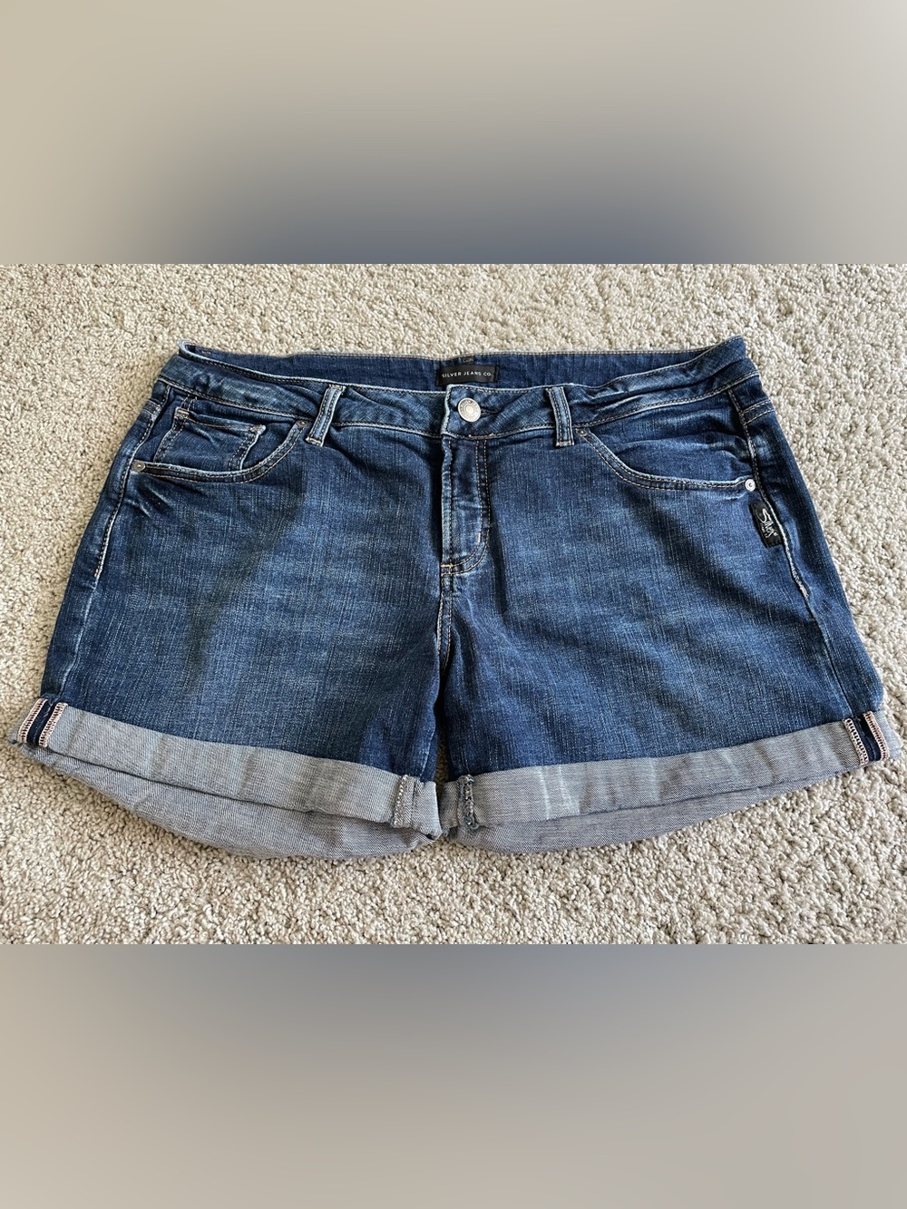 Silver Jeans Co Boyfriend Short Denim Jean Shorts Women’s Size 30